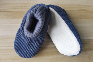 Chaussons antidérapants avec semelle souple pour bébé, enfant, enfant, peluche, velours côtelé, douillets, doublure <span class=keywords><strong>Sherpa</strong></span>, intérieur - Product Image 4