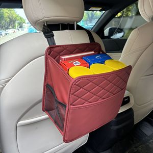 Sac de rangement universel pour siège de voiture Version améliorée Sac organisateur suspendu rapide de grande capacité Matériau en cuir Logo imprimable - Product Image 1