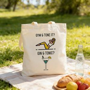 Sac fourre-tout en toile humoristique pour femmes, grande capacité, réutilisable, sac à bandoulière, cadeau de vacances ou d'anniversaire - Product Image 5