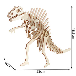 Rompecabezas 3D de Dinosaurios de Dibujos Animados, Lindos y Educativos, de Madera, para Actividades Infantiles, Venta al Por Mayor Directa de Fábrica - Product Image 3