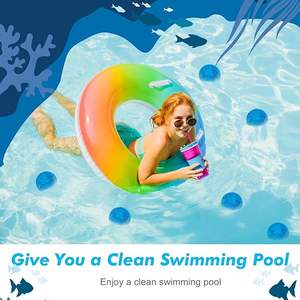 Boules filtrantes pour <span class=keywords><strong>piscine</strong></span> aux ions d'argent bleues, hydrophobes, 700g, boules filtrantes pour <span class=keywords><strong>piscine</strong></span> sous vide, 100% fibres de polyester - Product Image 6