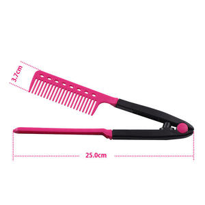 Peine Plegable de Plástico para el Cabello, Tipo V, para Alisar, Portátil, Venta al por Mayor de Fábrica con Descuento, Marca HQ Mixed Proc - Product Image 2