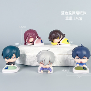 Figura de PVC de Anime de 4CM, Blue Lock, Nagi, STASTO, <span class=keywords><strong>Bachira</strong></span> <span class=keywords><strong>Meguru</strong></span>, Isagi Yoichi, Versión Q, Figura de Dibujos Animados Durmiendo, Juguete Japonés - Product Image 6