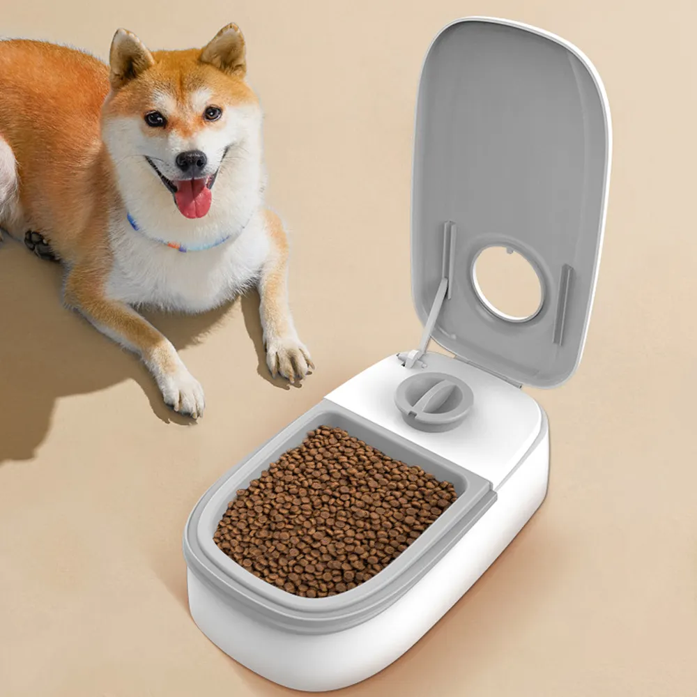 Hot Selling Hond Kat Automatische Feeder Nat En Droog Voedsel Dubbele Maaltijd Scheiding Huis Getimede Kwantitatieve Maaltijd Uit Gezonde Feeder