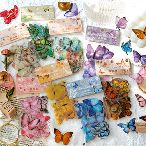 Confezione da 40 Adesivi PET Serie Natura con Farfalle, Design Retrò per Decorazioni Fai-da-Te, Cancelleria e <span class=keywords><strong>Arredamento</strong></span> Casa - Product Image 3