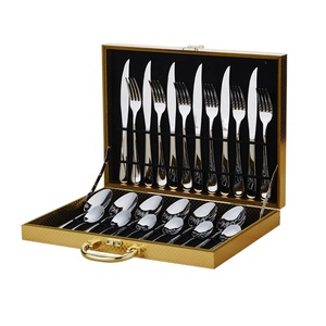 Tableware Stainless Steel Cutlery Set Western Food Tableware Luxury Fork Teaspoon Knife Cutlery Set - Product Image 1