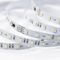 Bande LED CCT à transmission haute vitesse 12V LC8824, lumière naturelle adressable RGBW, bande LED numérique flexible intelligente