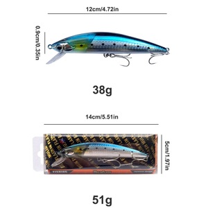 Leurre Artificiel Flottant 38g Crazy Scales Minnow pour Pêche en Mer et en Eau Douce - Accessoires de Pêche - Product Image 6
