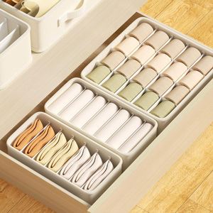 Boîte de rangement pour vêtements, carrée, pliable, empilable, avec compartiments pour soutiens-gorge, chaussettes, style tiroir, organisateur de garde-robe - Product Image 4
