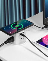 Biqio bureau conférence cuisine Table Pop up prise de courant cachée intégrée boîte de prise de levage avec prise de chargeur Usb