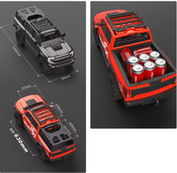 CROSSRC EMO XXL2 1/5 6x6 Crawler RC Brushless 150A ESC 6 roues motrices avec différentiel à blocage d'axe portique, camion plateau RTR