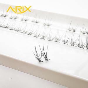 A-RIX DIY Cluster Lashes Wholesale Black Cotton Band Handmade Applying Korean PBT/Fiber Segment Soft Cluster <b>Eyelashes</b> Natural - Product Image 1