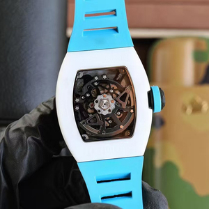 2026 New Arrival Luxury <b>Automatic</b> Mechanical Men's Tonneau Shape Hollow Luminous <b>Skeleton</b> Sport <b>Watch</b> White Case Water Resistant - Product Image 2
