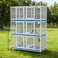 Jaula para Palomas de Carreras, Jaula de Cría de Palomas, Botón de Presión, Fabricación Personalizada, Alta Calidad, Jaula de Alambre de Hierro Metálico Galvanizado