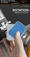 Novedad transfronteriza: Juguete antiestrés giratorio EDC Fidget de mano con diseño de pata de gato, tipo tarjeta de empuje, moneda K Snap, para adultos unisex