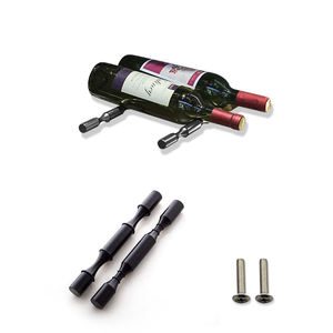 दो बोतलों के लिए S215 शराब रैक रैक एल्यूमीनियम मिश्र धातु शराब रैक दीवार माउंट - Product Image 3