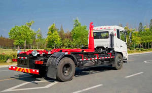 Camion de collecte des déchets à crochet de 14 m3, direction à droite, DONGFENG, utilisé pour l'assainissement - Product Image 5