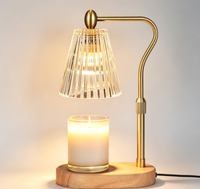 Lampe chauffe-bougie - Lampe chauffe-bougie avec minuterie et variateur d'intensité, hauteur réglable, chauffe-cire électrique