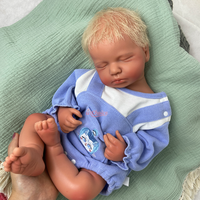 Poupée Reborn en Silicone LOULOU de 20'' Faite à la Main, Coiffure Naturelle de Bébé Réel, Fidèle à la Vie, Poupée d'Art Artisanale de Collection