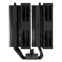 Refroidisseur d'air pour processeur COOLLEO A60 BK, dissipateur thermique à 6 caloducs, double ventilateurs, boîtier d'ordinateur, jeu, LGA 115X 1200 1700 1851 TDP255W, fluide