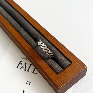 S925 Woven <b>Open</b> <b>Ring</b> Silver Women's Fine Jewelry Everyday Wear Geometric Shape - Product Image 4