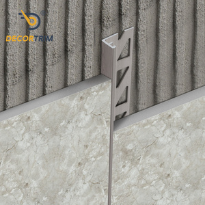 DECORTRIM Aleación de aluminio Forma de L Esquina Embellecedor Cerámica Azulejo decorativo Tira de borde Protección para pisos Superficie pulida - Product Image 2