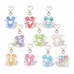 Porte-clés en plastique KPOP Idol Lovely TW <span class=keywords><strong>MOMO</strong></span> <span class=keywords><strong>SANA</strong></span> MINA NAYEON, porte-clés en acrylique - Product Image 1