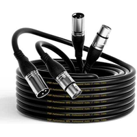 Câble audio équilibré haut de gamme en promotion, connecteur XLR, câble de microphone, paire torsadée coaxiale 2,60 mm, 10 m, cuivre sans oxygène tressé