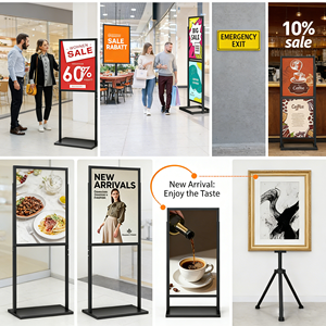 Support d'affichage publicitaire extérieur portable <span class=keywords><strong>en</strong></span> aluminium personnalisé, étanche et résistant au vent, pour affiches, vente <span class=keywords><strong>en</strong></span> <span class=keywords><strong>gros</strong></span>, ODM OEM - Product Image 4