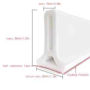 Barrière <span class=keywords><strong>de</strong></span> <span class=keywords><strong>douche</strong></span> en caoutchouc auto-collante, 5 m, barrière <span class=keywords><strong>de</strong></span> <span class=keywords><strong>douche</strong></span> repliable, barrage <span class=keywords><strong>d</strong></span>'<span class=keywords><strong>eau</strong></span> - Product Image 2