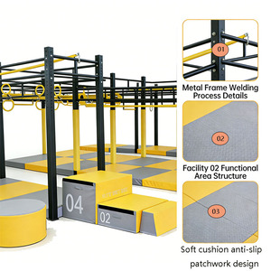 Pistas de Carrera <span class=keywords><strong>Ninja</strong></span> para Interiores y Exteriores, Divertidos Circuitos de Obstáculos, Diseño de Circuitos de Desafío <span class=keywords><strong>Ninja</strong></span> Warrior para Niños - Product Image 4