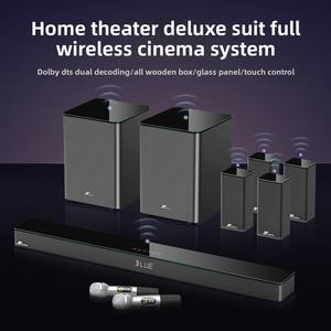 完全ワイヤレス ホームシアター TV スピーカー サウンドバー サブウーファー付き サウンドエコーウォール カラオケ 2025年 ホームシアターシステム - Product Image 2
