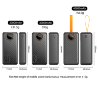Batería Externa Portátil de 80000mah, 60000mah, 50000mah, 40000mah, 30000mah, 20000mah, Cargador Rápido para Teléfono, Venta al Por Mayor