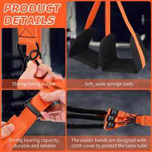 Top Quality Adjustable 225LBS Pull up Assistance <b>Bands</b> Set Resistance Strap Hanging Training Chin up Straps <b>Workout</b> Gym Home - Product Image 6