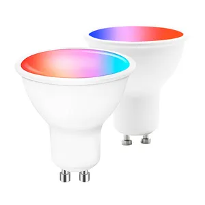 Tuya Smart GU10 Smart LED ZigBee Light Bulb Ampolletas WiFi Light Bulb Dimmable RGB CCT Smart Light Bulb ZigBee Spotlight