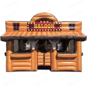 Tienda de Pub inflable con temática del Oeste Salvaje para eventos al aire libre - Product Image 1