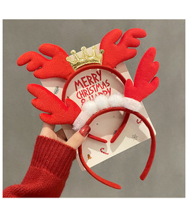 Kerst Elanden Gewei Hoofdband Klokken Explosies Hoofdtooi Hoofdband Voor Schattige Kinderen Decoratieve Geschenken - Product Image 2