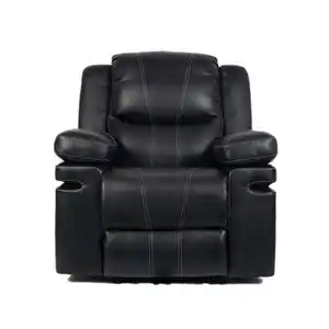 Cadeira de cinema em casa assento de teatro reclinável europeu almofada de couro sofá de massagem