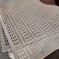Panneau métallique perforé pour façade de bâtiment, plafond, clôture, décoration, maille perforée, plaque plate à trous ronds