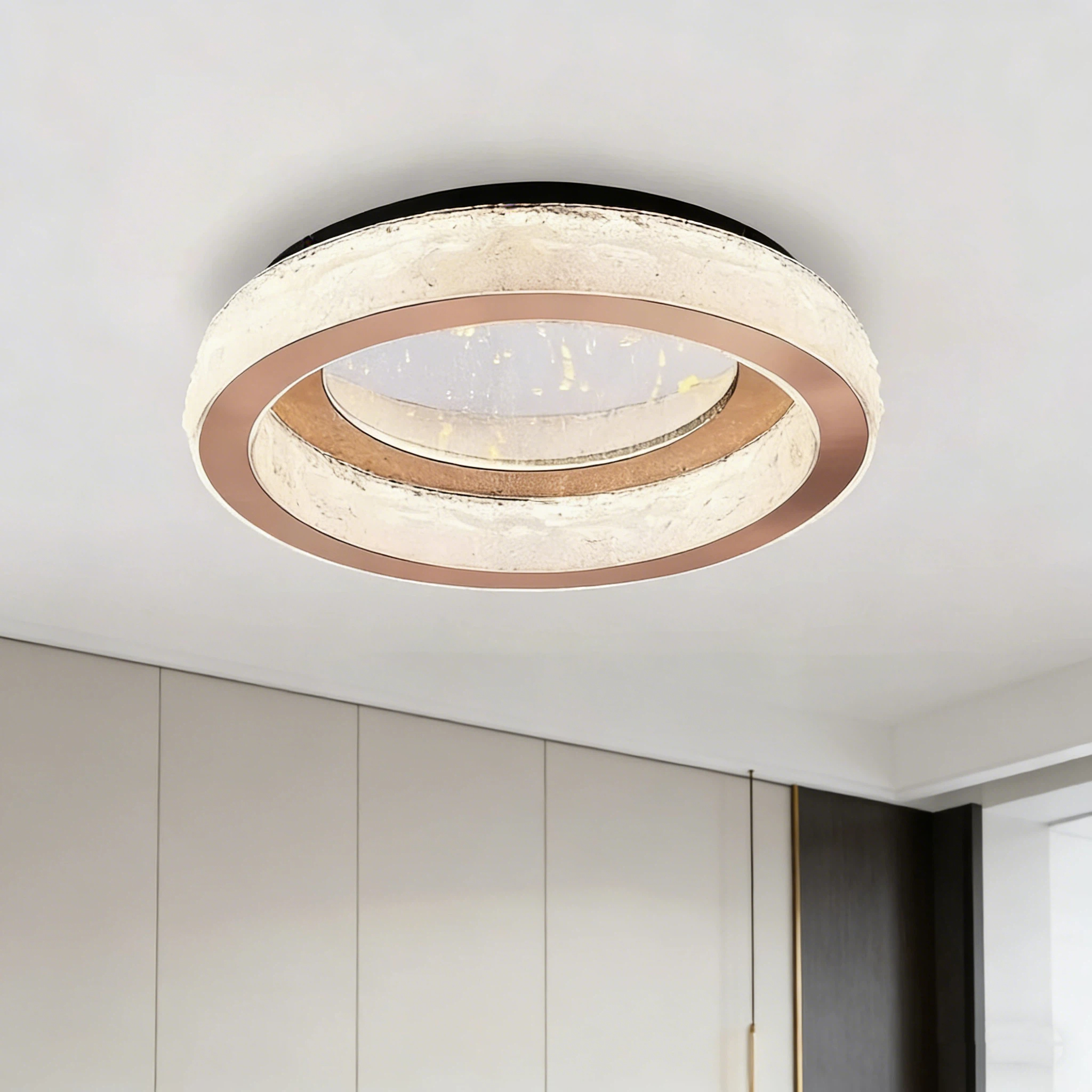 Home Decor Round LED Modern Ceiling Lamp for Hotel Lobby Banquet Hall 220V Middle Aisle Luxury Ceiling Light