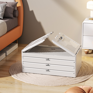 Caixas de Armazenamento Plásticas Dobráveis para Organização de Armários, Organizador de Roupas, Armário de Armazenamento Plástico em Promoção - Product Image 2