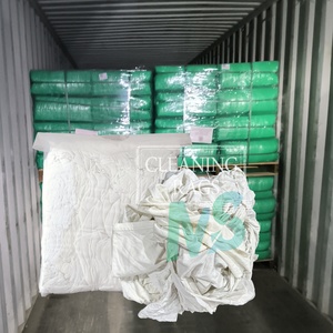 Chiffons en coton blanc robustes, fibres pures, pour le contrôle des déversements d'huile industrielle et le soutien à la maintenance - Product Image 1