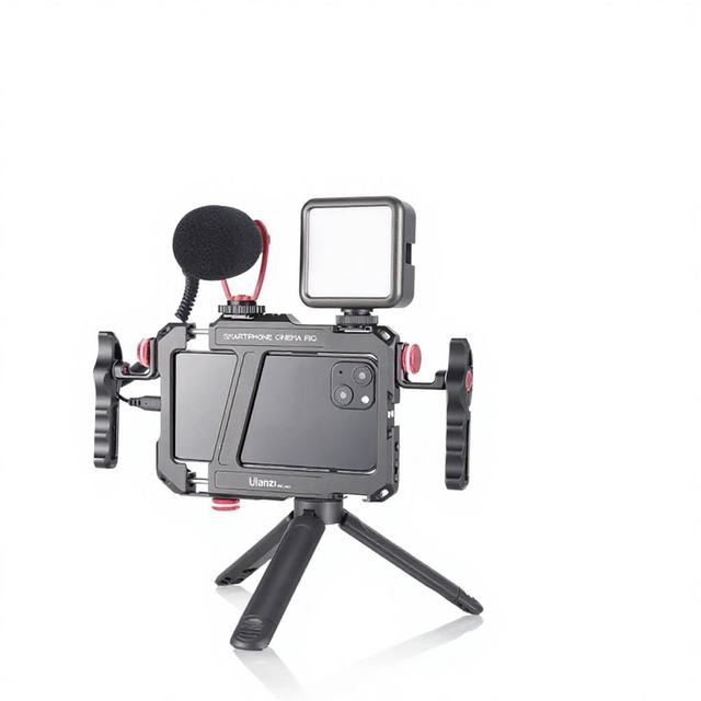 Ulanzi LINO Smartphone Rig Video Cage Kit Dual Detachable Handle for iPhone 17/16/15 Samsung Vlog Filmmaking Live Streaming Rig