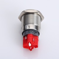 ONPOW Interruptor de botón antivandalismo de 19mm Interruptor de bloqueo de llave (CE, ROHS)