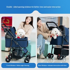 Carrito Plegable Portátil para Mascotas, Ligero y Pequeño, para Perros, Gatos, Cachorros y Peluches - Product Image 5