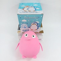 Pingouin réaliste de 18 cm, jouet anti-stress super doux à remontée lente, boîte mystère décompression