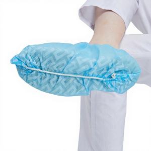 Chaussons <span class=keywords><strong>jetables</strong></span> médicaux non tissés, bon marché, élastiques, anti-poussière, respirants, en PP, non stériles, <span class=keywords><strong>surchaussures</strong></span>, directement de l'usine - Product Image 1