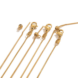 Không gây dị ứng Tiny thép không gỉ DIY kim chuỗi vô hạn 7 thiết kế có thể điều chỉnh chuỗi vàng tôm hùm Clasp 4mm bóng cổ điển - Product Image 5