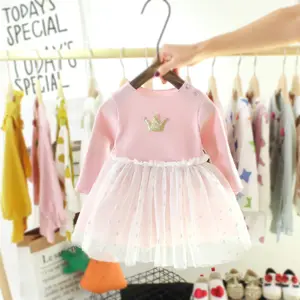 최고 귀여운 아기 공주 복장 onesie 한 벌 감미로운 작풍 소녀 복장 아기 옷 도매 좋은 가격