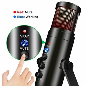 Tốt nhất lớp chất lượng mu900 Max RGB ánh sáng e-thể thao chơi game Condenser <span class=keywords><strong>Microphone</strong></span> với máy tính để bàn khung - Product Image 5